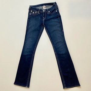 True Religion Bootcut, Indigo. 28”x32”. Style#WLH564X52 EXCELLENT Condition!